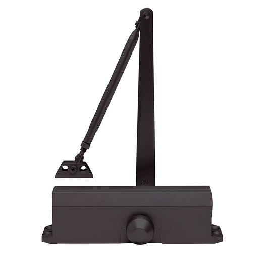Dark bronze PR40 surface-mounted door closer with parallel arm, adjustable delayed-action (SKU PR44DADU)