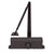 CRL Dark Bronze Adjustable Spring Door Closer, Surface Mount, Size 2-5