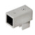 CRL Brushed Nickel Swiveling U-Bracket for 3/8–1/2" Glass (Square Bar)