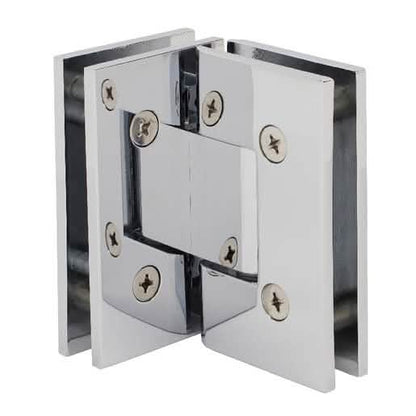 Polished Chrome Vienna 092 Series 90-Degree Glass Hinge for sleek, modern shower design.