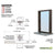 CRL Duranodic Bronze Anodized Al. Exchange Window w/18" Shelf & Tray