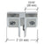 CRL 3-Way 90° Chrome Aluminum Glass Corner Clamp