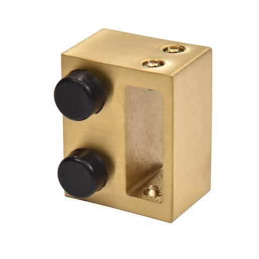 "Elegant CRL Satin Brass Serenity Door Stop - Durable, stylish design for modern interiors