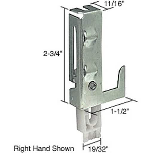 "CRL Bottom Wardrobe Door Guide for Acme - Durable, Easy Installation, Smooth Functionalit