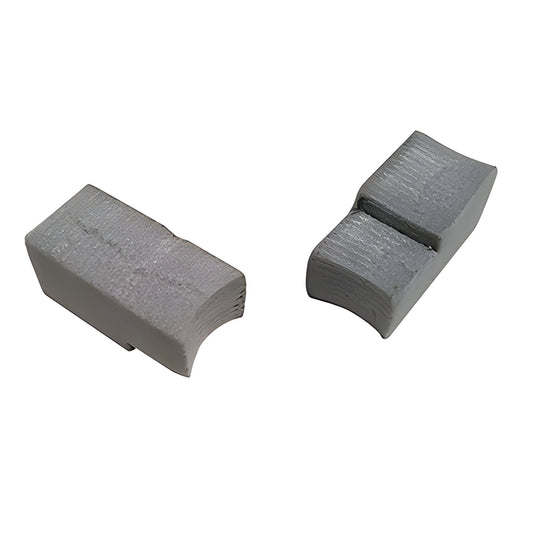 Gray foam head-channel weep baffles (BA451), two pieces shown, compressible foam seal for glazing, 50/pack