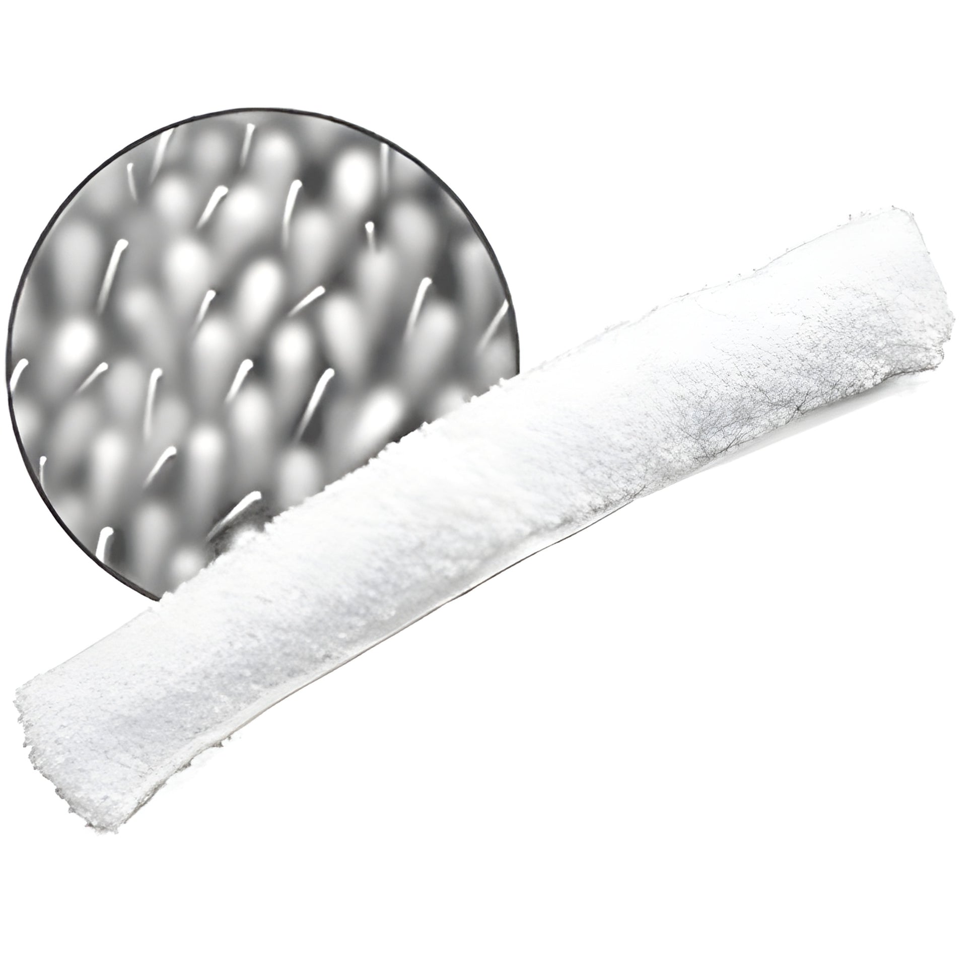White porcupine-style heavy-duty window washer cover with scrubber bristles and hook-and-loop backing, SKU 2132517.