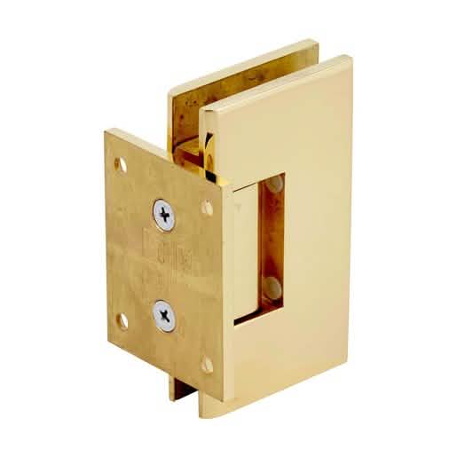CRL Unlacquered Brass Vienna 074 Series Wall Mount Short Back Plate Hinge: Elegant & Durab