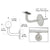 CRL Pismo Brushed Stainless Steel Wall-Mount Handrail Bracket