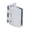 REG037CH polished chrome adjustable wall-mount brass shower hinge, self-centering, for 8-10mm glass
