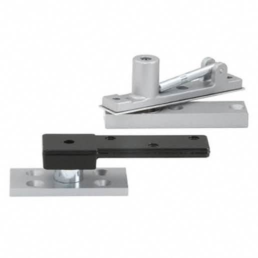 IVES® Satin Chrome Center-Hung Pivot Set - Durable, sleek design for seamless door operati