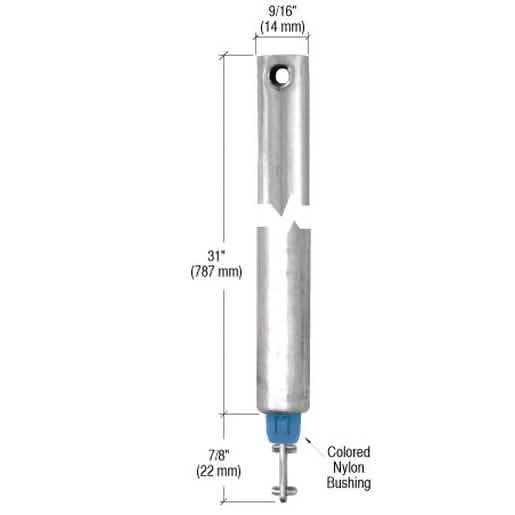 CRL 31" Tubular Spiral Tilt Window Balance with Blue Bushing for Window Support