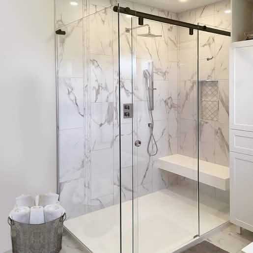 CRL Oil Rubbed Bronze 60" Hydroslide 180° Sliding Shower Door Kit - Elegant and Durable