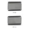 Brushed nickel brass shower door hinge (PPH0152BN), 5 preset pivot, for 8-10mm tempered glass.