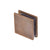 CRL Vintage Brass Square Glass U-Clamp for Frameless Shower Panels
