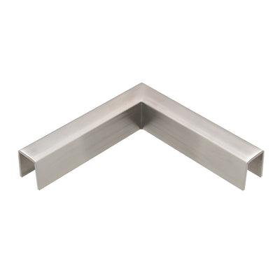 CRL Brushed Stainless 90° Corner Connector for 11-Gauge Cap Rail