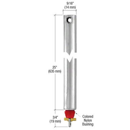 CRL 25" Tubular Spiral Non-Tilt Window Balance with Red Bushing for Easy Window Repair