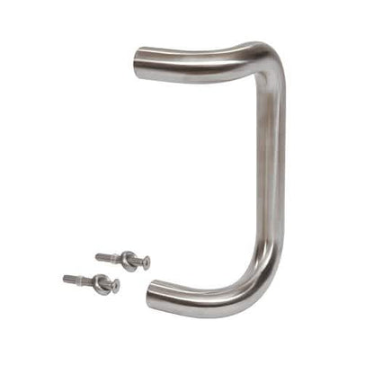 CRL 8" Brushed Stainless Offset Pull Handle - Modern, durable door hardware solution.