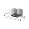 Black nylon lower guide (SKU D30) with two screws, 2-3/8" long, secures sliding panels and prevents lift-out.