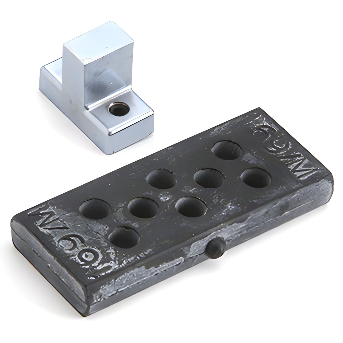 LCN Track Bumper kit (SKU 2030169N) with black rubber bumper pad and chrome bumper post for 2030 Series track