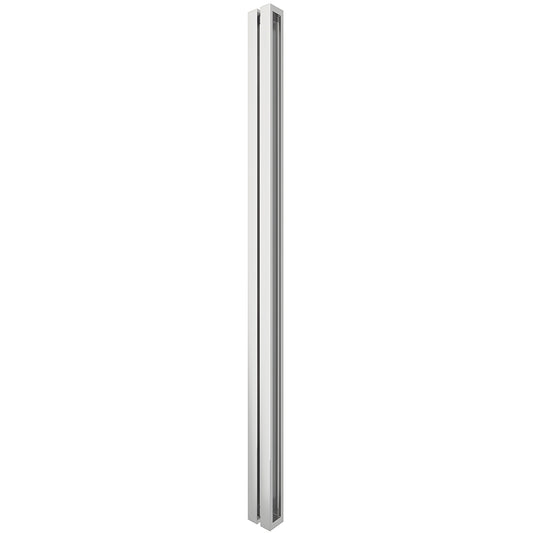 HPH600PS polished stainless steel O-style square tubular back-to-back shower door handle for 3/8 glass (59.3 center)