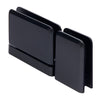 CRL Prima PPH07MBL matte black beveled brass pivot hinge for 8-10mm glass shower doors, floor/ceiling mounting.