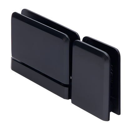 CRL Prima PPH07MBL matte black beveled brass pivot hinge for 8-10mm glass shower doors, floor/ceiling mounting.