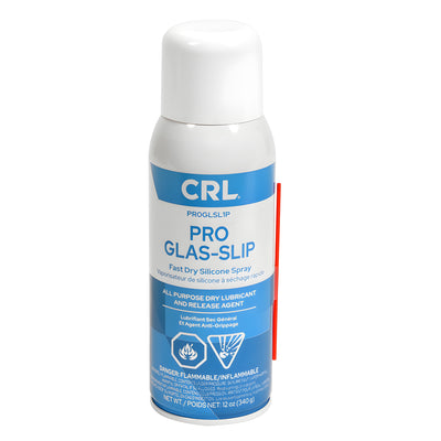 CRL PRO Glas-Slip Dry Silicone Spray 12 oz - Glass & Window Lubricant