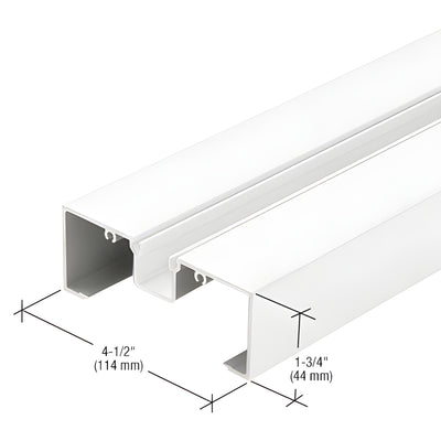 CRL-U.S. 24'-2" Aluminum Head & Jamb Door Mullion, White KYNAR®