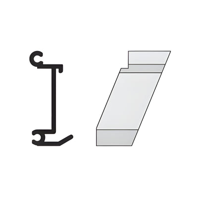 CRL-U.S. Aluminum 135° Right-Hand Inside Corner Anchor Clip, 4-Pack