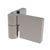 CRL Lugano Brushed Nickel Outswing Wall Hinge - Right Hand