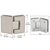 CRL Pinnacle 045 135° Brushed Nickel Glass-to-Glass Shower Hinge
