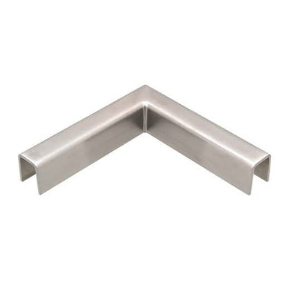 CRL 316 Brushed Stainless 90° Corner for Low Profile Cap Railings, 11 Gauge