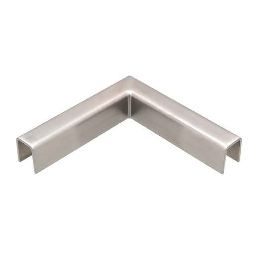 CRL 316 Brushed Stainless 90° Corner for Low Profile Cap Railings, 11 Gauge