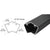 CRL Matte Black 36" 135° Corner Post — 200/300/350/400 Series
