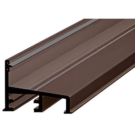 Oil rubbed bronze aluminum bottom sill extrusion for frameless shower doors (DK630RB), 72 in.