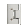 VCT037CH polished chrome solid-brass frameless shower door hinge, wall-mount self-centering for 3/8-1/2 in. glass