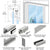 CRL280 Sliding Door Kit, Brushed Stainless, 12mm Tempered Glass