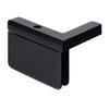 PPH05RMBL matte black beveled brass pivot shower hinge for 8-10mm glass, right-hand wall-mount, self-centering