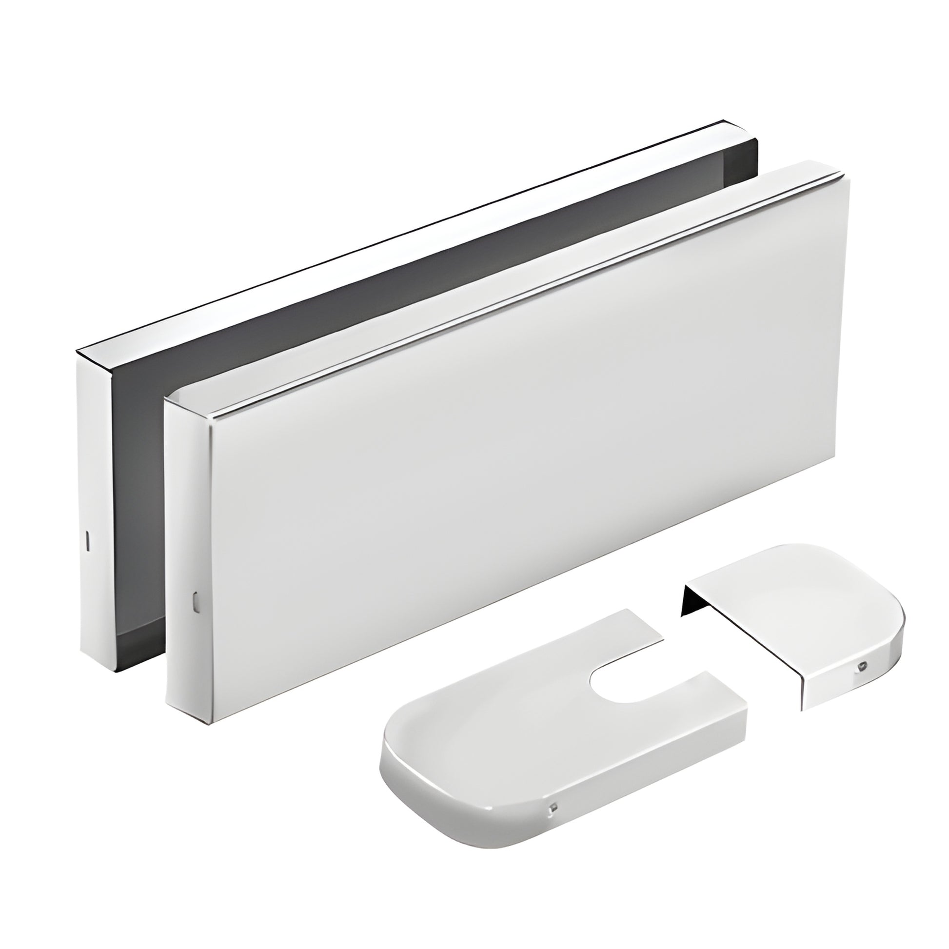 Polished stainless anodized replacement covers for CRL380 hydraulic patch fittings, set of 2 - SKU CRL380C0VERA