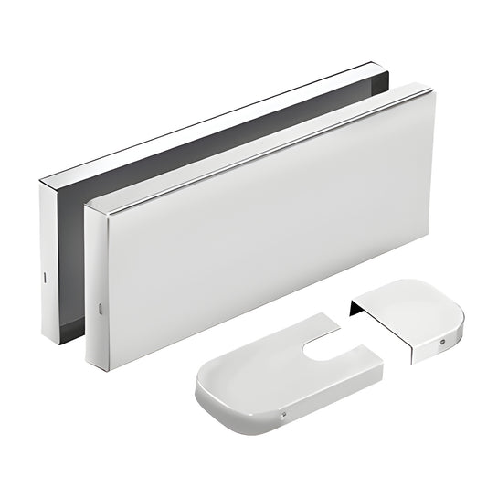 Polished stainless anodized replacement covers for CRL380 hydraulic patch fittings, set of 2 - SKU CRL380C0VERA