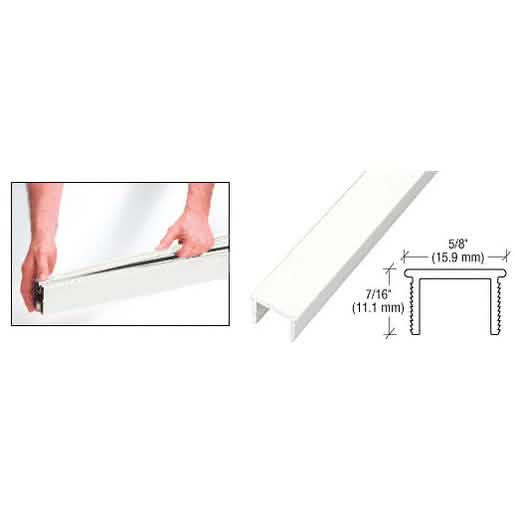 CRL Sky White 48" Glass Barrier Post Filler - Durable and Stylish Safety Solution