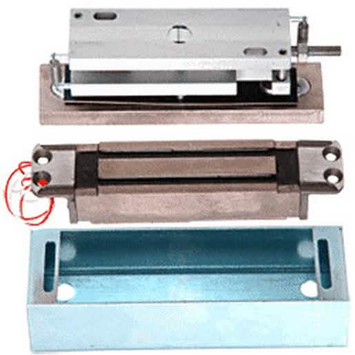 CRL Locknetics Electromagnetic Shear Lock, Floor Mount, 3000 lb Holding Force.