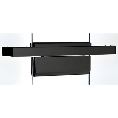CRL Matte Black Single Floating Header for 36" Concealed Door Closer