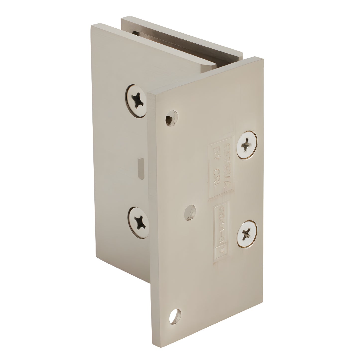 MEL044BN Melbourne brushed nickel solid brass offset wall-mount shower door hinge for 8-12mm tempered glass
