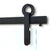 Latitude 34 Solstice Black Stainless Steel Sliding Door Hardware Kit