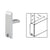 CRL Satin Anodized Aluminum End Cap Replacement for MC610 H-Bar Rail