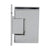 CRL Melbourne Polished Chrome Wall Mount Full Back Plate Door Hinge