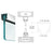 CRL Polished Stainless Wide U-Channel Topload Gasket 3/4in Glass 10ft