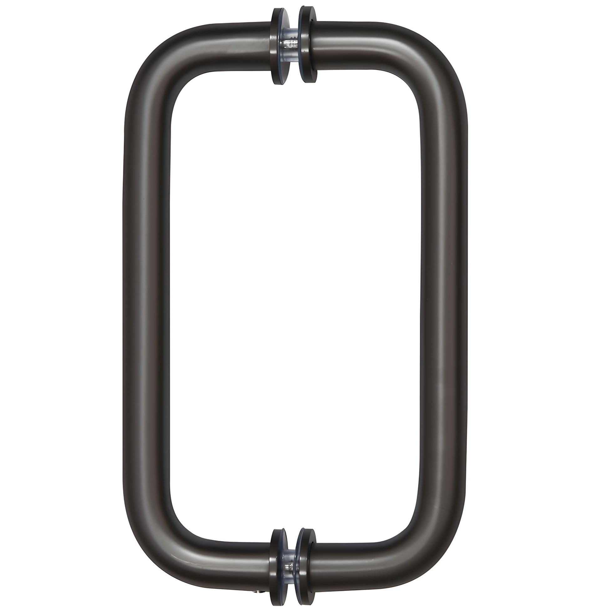 SPH80RB oil-rubbed bronze solid brass 8 in C-C rectangular back-to-back glass door pull handle, fits 6-12mm glass