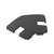 CRL Matte Black 135° Notched Center Post Cap for Glass Railing